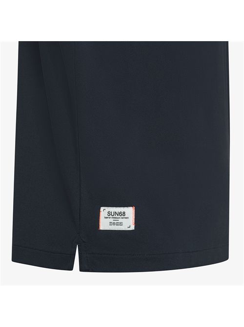 Polo in piquet tecnico blu navy SUN 68 | A36143/07